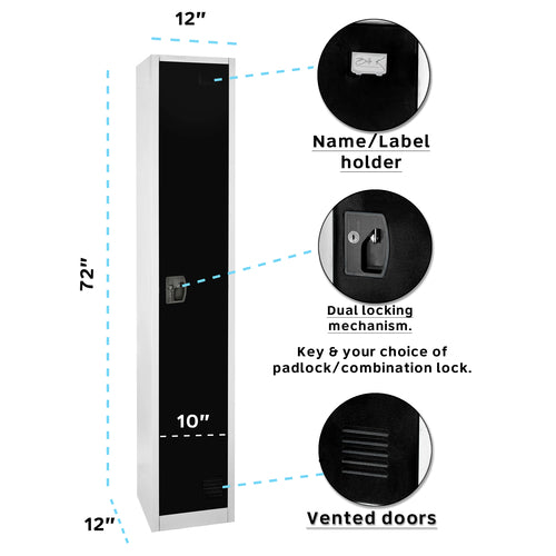 Alpine ADI629-201-BLK Locker