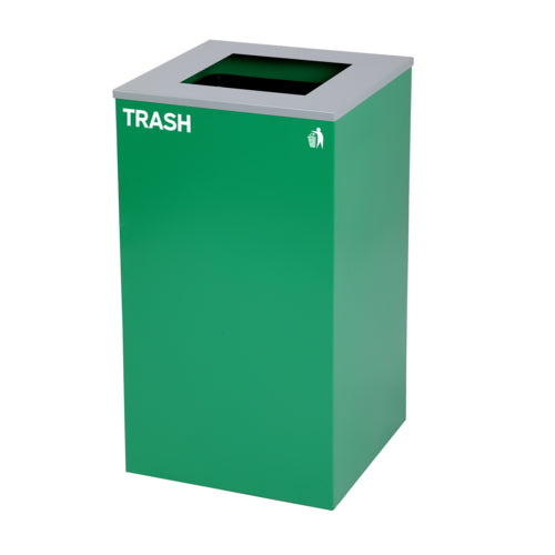 Alpine ALP4450-KIT-GRN-S-TR Recycling Receptacle / Container, Metal