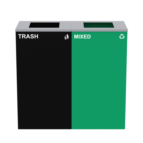 Alpine ALP4450-BLK-KIT10 Recycling Receptacle / Container, Metal