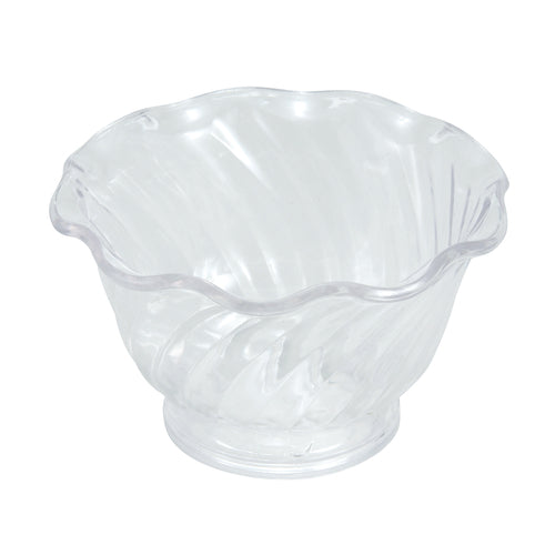 Winco ICC-5C Ice Cream Sundae Dessert Dish, Plastic