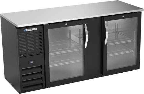 Beverage Air BBN68HC-G-B Back Bar Cabinet, Refrigerated