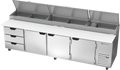 Beverage Air DPD119HC-3 Refrigerated Counter, Pizza Prep Table