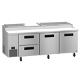 Hoshizaki PR93B-D2 Refrigerated Counter, Pizza Prep Table