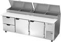 Beverage Air DPD93HC-2 Refrigerated Counter, Pizza Prep Table