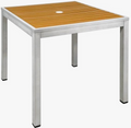 Atlanta Booth and Chair ODT3030-NAT Table, Outdoor
