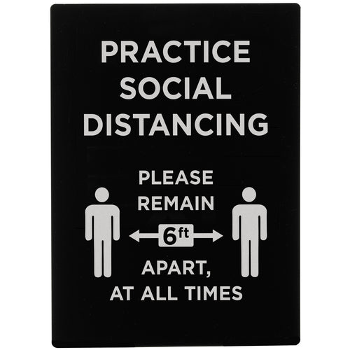 Winco SGN-806 Sign, Compliance, Social Distancing & Face Mask