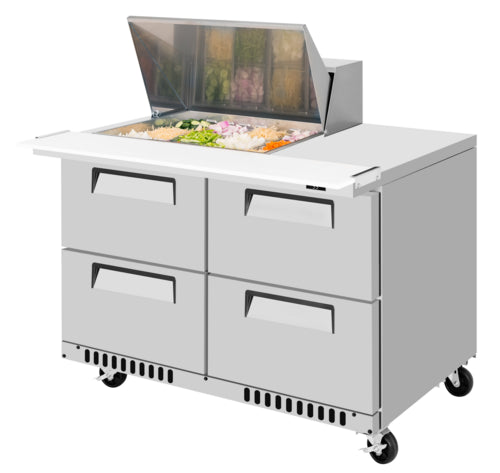 Turbo Air TST-48SD-12M-D4-FB-N(-LW) Refrigerated Counter, Mega Top Sandwich / Salad Unit