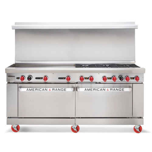 American Range AR-36G-6B-126L-SBR Range, 72" Restaurant, Gas
