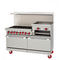 American Range AR-4B-12RG-SB Range, 36" Restaurant, Gas