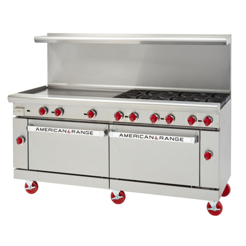 American Range AR-60G-2B Range, 72" Restaurant, Gas