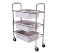 Admiral Craft DCRT Bus Box / Tub Storage Rack / Cart