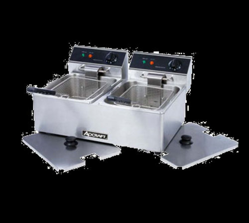 Admiral Craft DF-6L/2 Fryer, Electric, Countertop, Split Pot