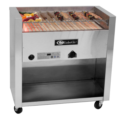 EmberGlo 25WF-KABOB-LP-5110604 Charbroiler, Gas, Floor Model