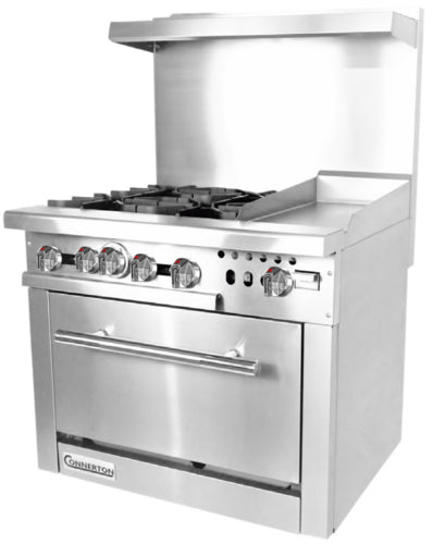 Connerton CN36-4-12G Range, 36" Restaurant, Gas