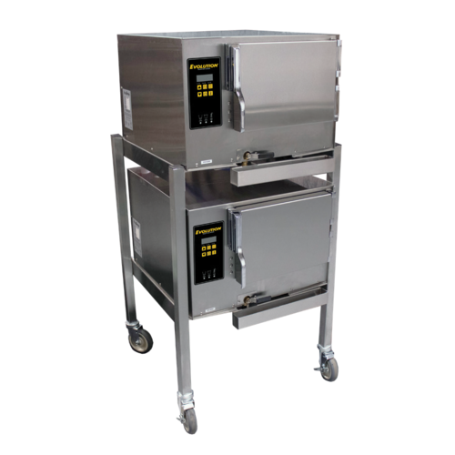 AccuTemp E34803E140 DBL Steamer, Convection, Electric, Boilerless, Floor Model