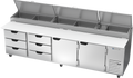 Beverage Air DPD119HC-6T Refrigerated Counter, Pizza Prep Table
