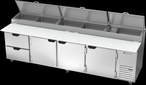 Beverage Air DPD119HC-2 Refrigerated Counter, Pizza Prep Table