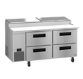 Hoshizaki PR67B-D4 Refrigerated Counter, Pizza Prep Table