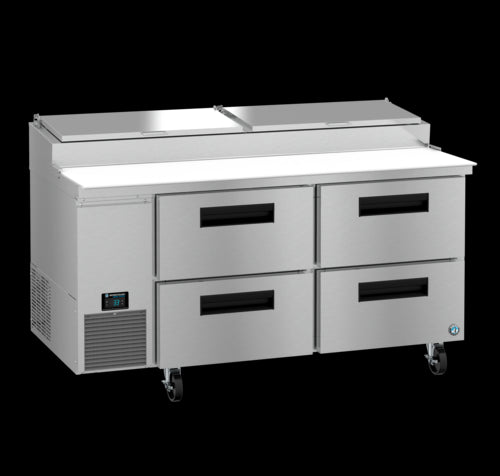 Hoshizaki PR67B-D4 Refrigerated Counter, Pizza Prep Table