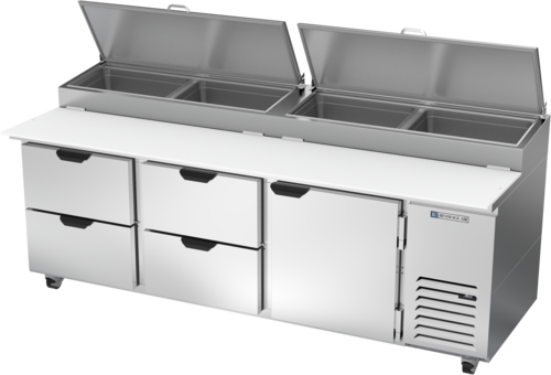 Beverage Air DPD93HC-4 Refrigerated Counter, Pizza Prep Table