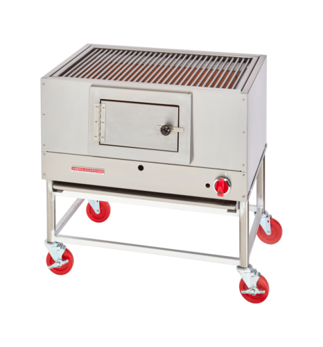 American Range AMSQ-48 Charbroiler, Wood Burning