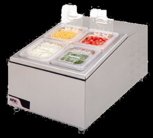 APW Wyott RTR-4 Refrigerated Countertop Pan Rail