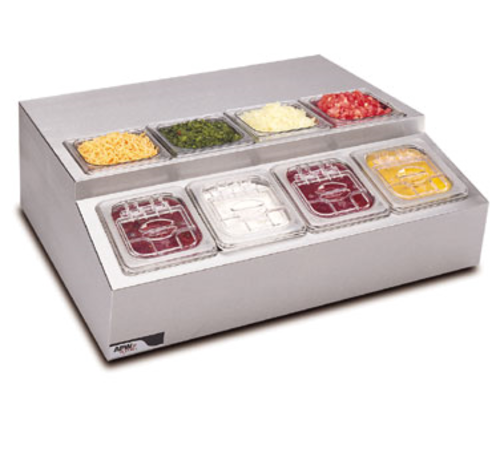 APW Wyott RTR-8 Refrigerated Countertop Pan Rail