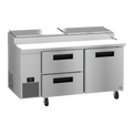 Hoshizaki PR67B-D2 Refrigerated Counter, Pizza Prep Table