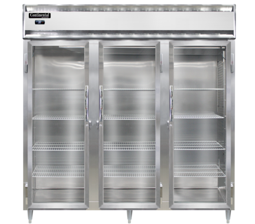 Continental D3RNSSPT-GD-SD Refrigerator, Pass-Thru