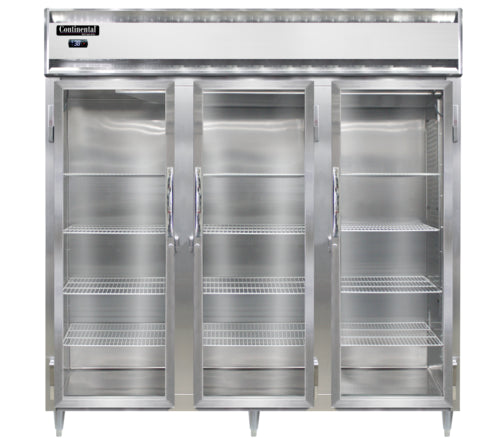 Continental D3RNSAPT-GD-SD Refrigerator, Pass-Thru