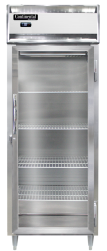 Continental DL1WE-SA-PT-GD-SD Heated Cabinet, Pass-Thru