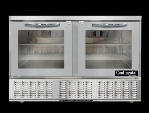 Continental UC48NGD Refrigerator, Undercounter, Reach-In