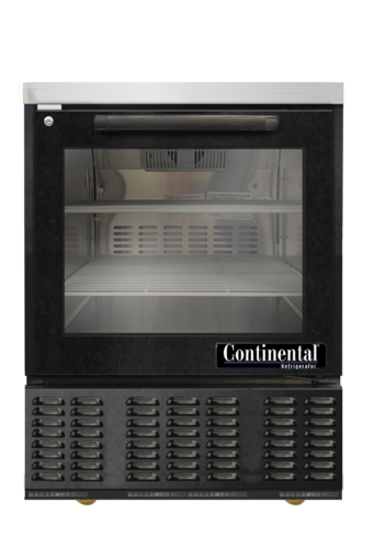 Continental UC24NGD-B Refrigerator, Undercounter, Reach-In