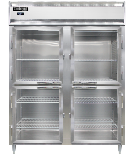 Continental D2RENSAPTHD-GD-SD Refrigerator, Pass-Thru