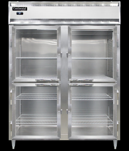 Continental D2RENSAPTHD-GD-SD Refrigerator, Pass-Thru