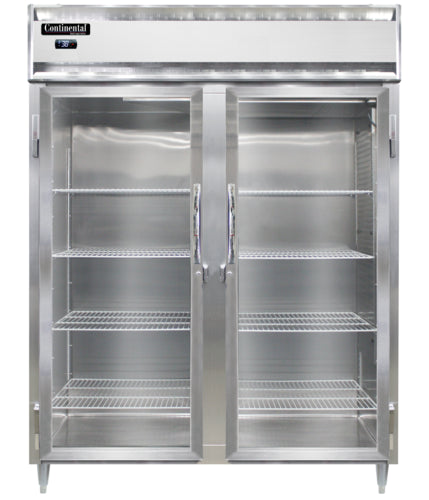 Continental D2RENSAPT-GD-SD Refrigerator, Pass-Thru