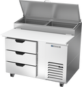 Beverage Air DPD46HC-3 Refrigerated Counter, Pizza Prep Table