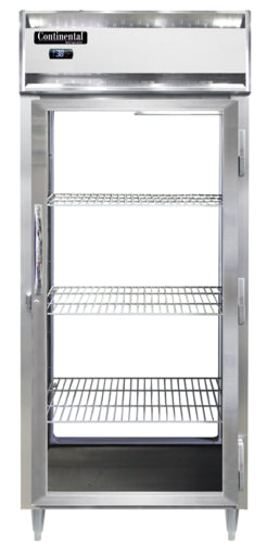 Continental D1RXNPT-GD-GD Refrigerator, Pass-Thru