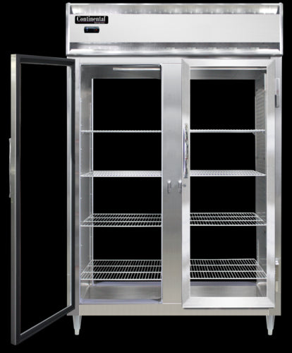 Continental D2RNSSPT-GD-GD Refrigerator, Pass-Thru
