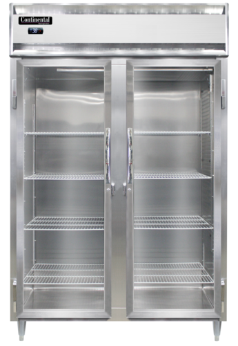 Continental D2RNSAPT-GD-SD Refrigerator, Pass-Thru