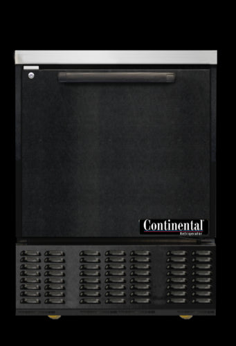 Continental UC24SN-B Refrigerator, Undercounter, Reach-In