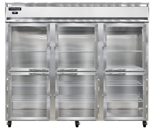 Continental 3RENPTHD-GD-SD Refrigerator, Pass-Thru