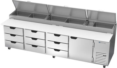 Beverage Air DPD119HC-9 Refrigerated Counter, Pizza Prep Table