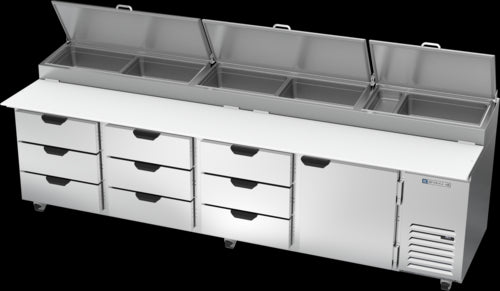 Beverage Air DPD119HC-9 Refrigerated Counter, Pizza Prep Table