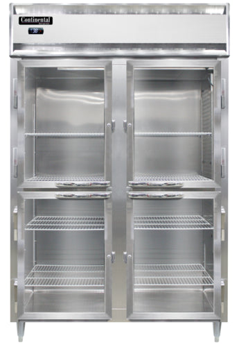 Continental DL2W-SA-PT-HD-GD-SD Heated Cabinet, Pass-Thru