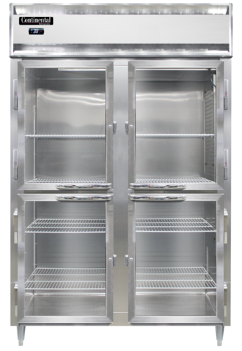 Continental D2RNSAPTHD-GD-SD Refrigerator, Pass-Thru