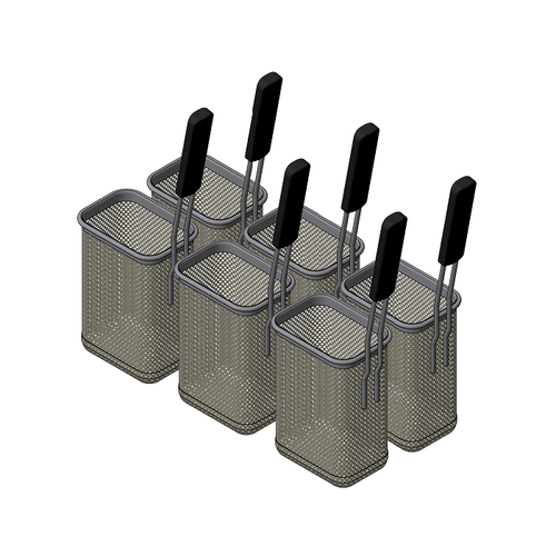 Arcobaleno APCB6SET6 Pasta Insert Basket
