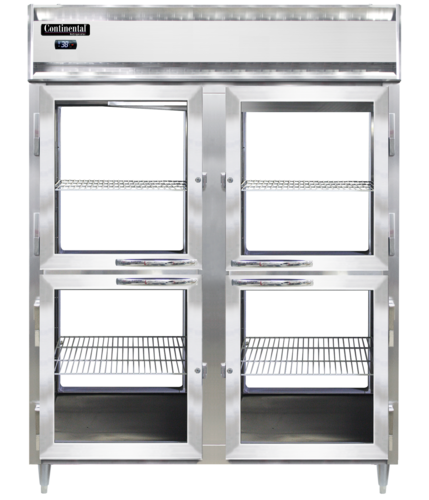 Continental D2RENSAPTHD-GD-GD Refrigerator, Pass-Thru
