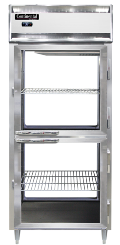 Continental D1RXNPTHD-GD-GD Refrigerator, Pass-Thru