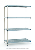 Metro AQ436G3 Shelving Unit, Plastic with Poly Exterior Steel Posts